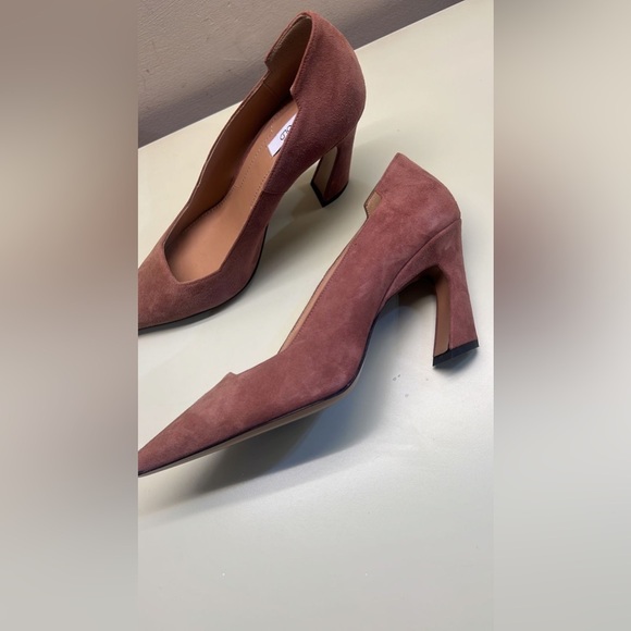 THE FOLD MADE IN ITALY Elegant Suede Women's Heels - Picture 1 of 7